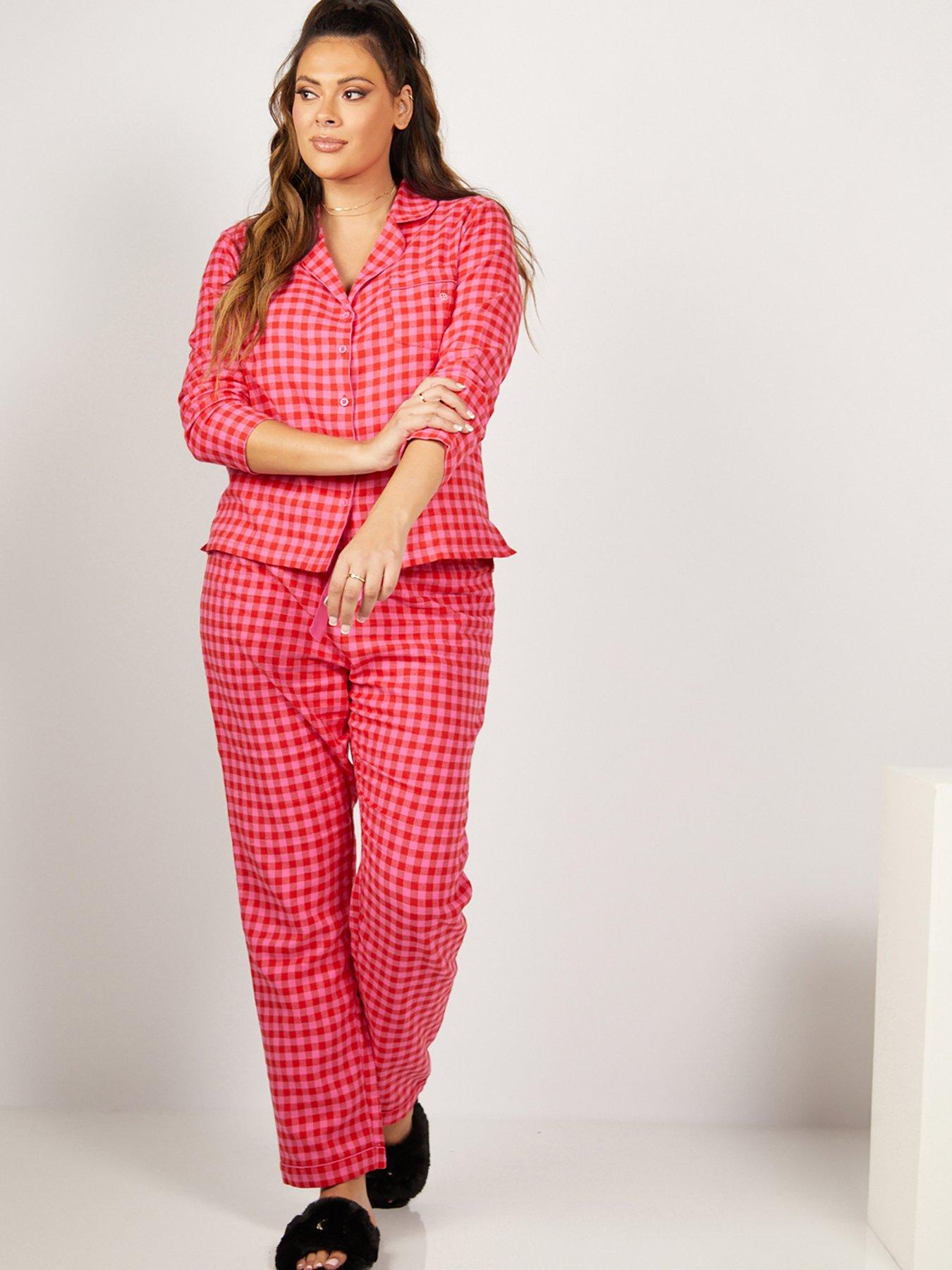 Boux Avenue Pink Ginham Pjs In A Bag UK Size 10 TD092 AB 07 Boux Avenue Pink Ginham Pjs In A Bag UK Size 10 TD092 AB 07